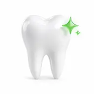 Ícone de dente representando materiais odontológicos de qualidade.