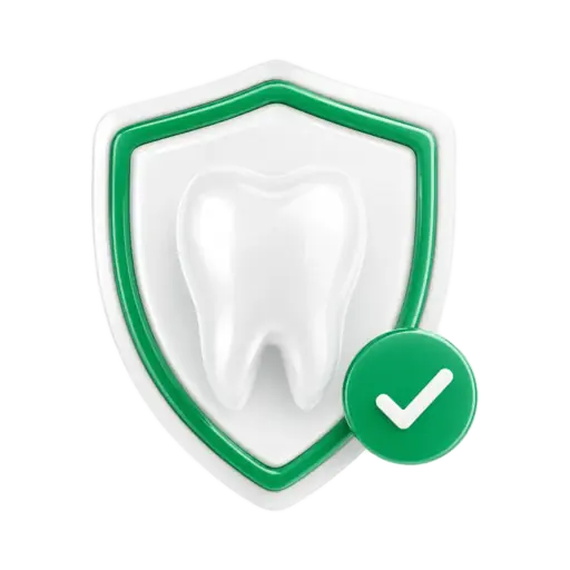 Símbolo de proteção e prevenção da saúde bucal.